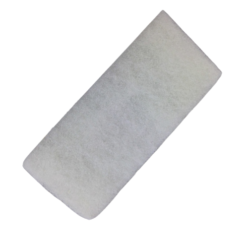 PAD - SCRUBBING REMOVABLE 9", WHITE ALONE
