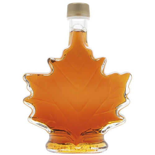 GLASS BOTTLES MAPLE LEAF