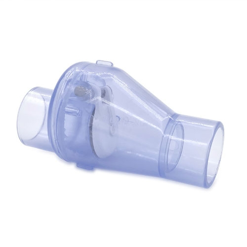 CLEAR PVC SLIP DECENTERED CHECK VALVE