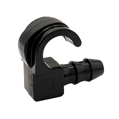 END-OF-LINE HOOK PLASTECH SINGLE, BLACK