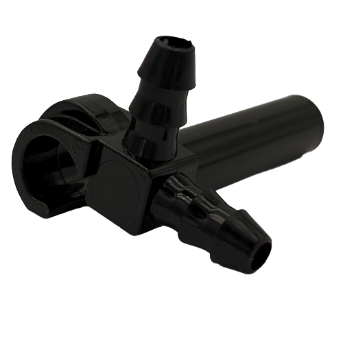 END-OF-LINE HOOK PLASTECH LONG CAP, BLACK