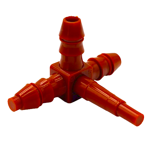 TEE-PLUG PLASTECH 3ST, RED