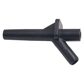 SPOUT 130 DEG 5/16" ZML BLACK NYLON