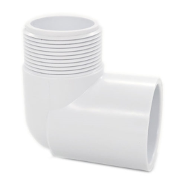 PVC40 ELBOW 90 DEGREES MPT X SLIP