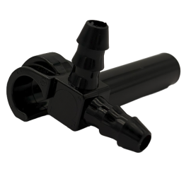 END-OF-LINE HOOK PLASTECH LONG CAP, BLACK
