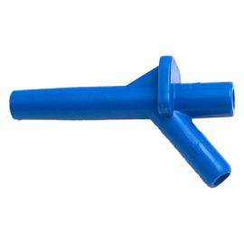 SPOUT 130 DEG 5/16" ZML BLUE NYLON